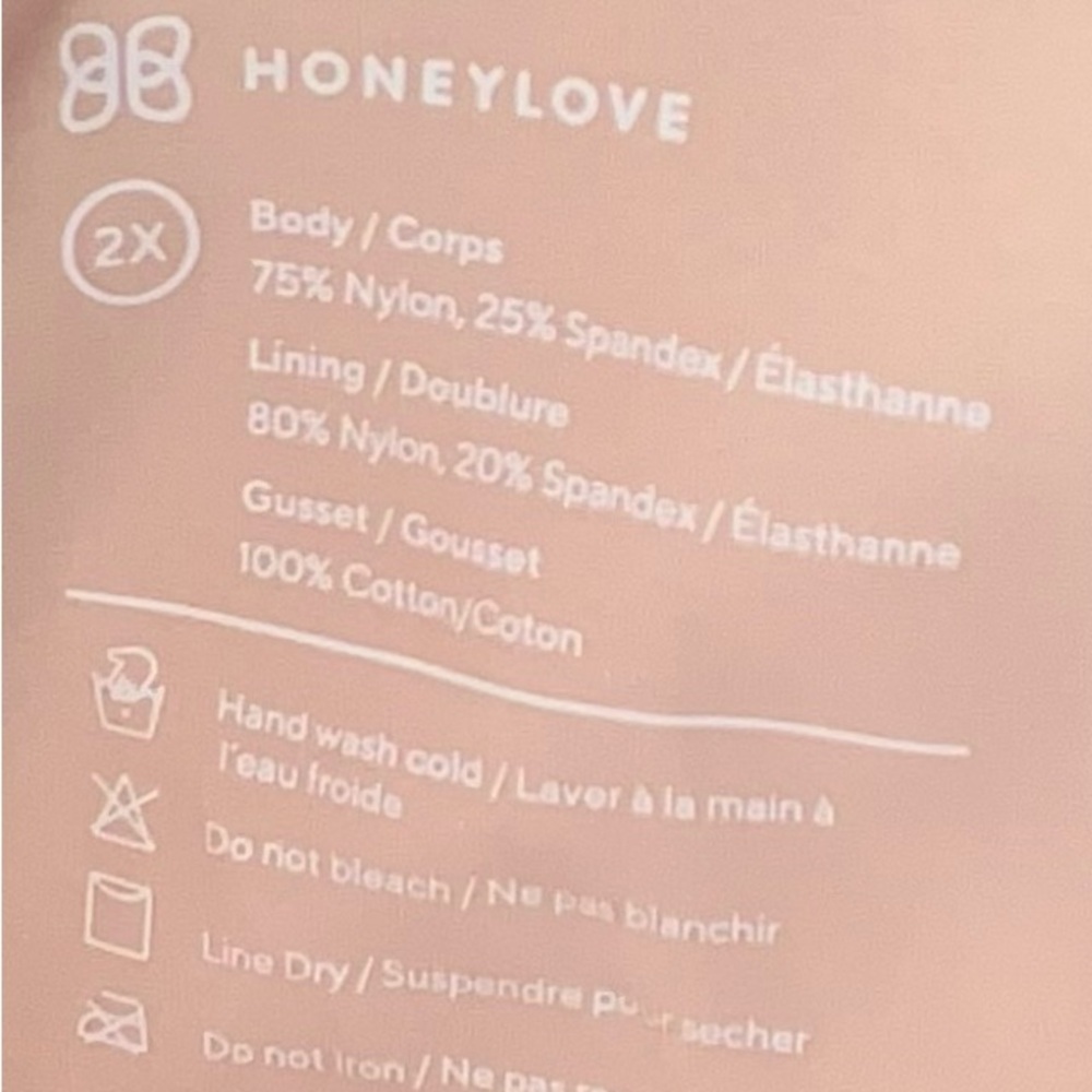 NWT HoneyLove SuperPower Short 2XL - Picture 4 of 4